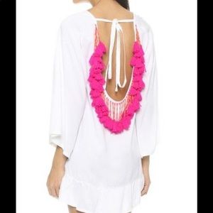 Sundress tassel back cover up